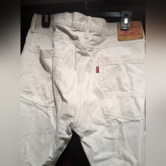 Levi's Men's 502 White Jeans W:36 L:29 - Picture 4 of 4